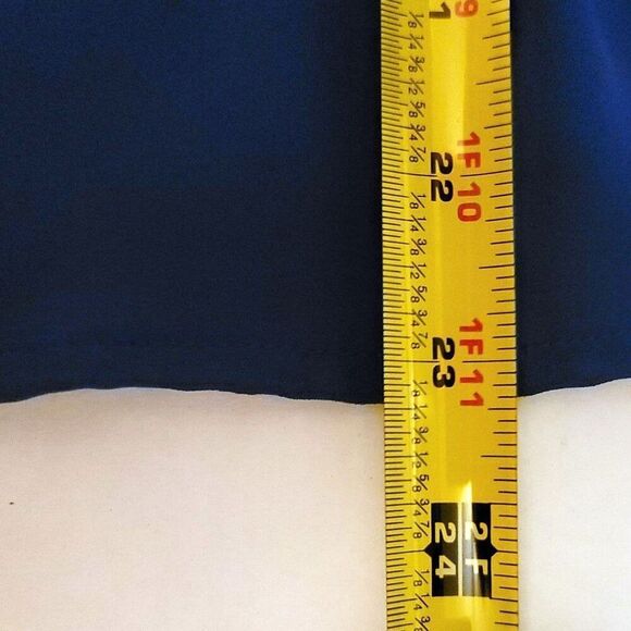 Violet + Claire Blue Ruffle Sleeve Tiered Top Size L - Picture 6 of 7